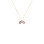 925 Sterling Silver Transgender Flag Rainbow Necklace