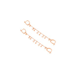 925 Sterling Silver Threader Double Hole Earrings(Zi̇nci̇ri̇ Cs40108)