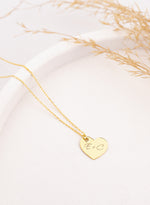 925 Sterling Silver Heart Initial Necklace