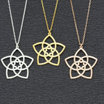 925 Sterling Silver Venus Flower Necklace