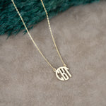 925 Sterling Silver Monogram Necklace