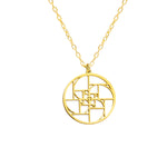 925 Sterling Silver Fibonacci Golden Ratio Necklace
