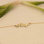 925 Sterling Silver Custom Name Anklet Bracelet