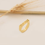 925 Sterling Silver Personalized Name Block Ring