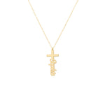925 Sterling Silver Custom Name Cross Necklace