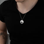 925 Sterling Silver Panda Silhouette Necklace