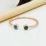 925 Sterling Silver Birth Stone Ring