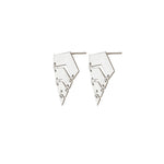 925 Sterling Silver Striped Earrings