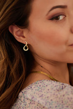 925 Sterling Silver Infinity Spiral Earrings