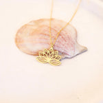 925 Sterling Silver Lotus Necklace