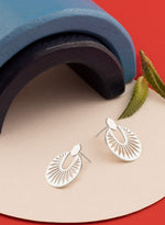925 Sterling Silver Sunburst Earrings
