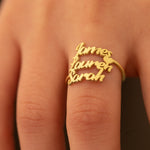 925 Sterling Silver Personalized Name Ring