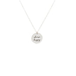 925 Sterling Silver Personalised Circle Necklace