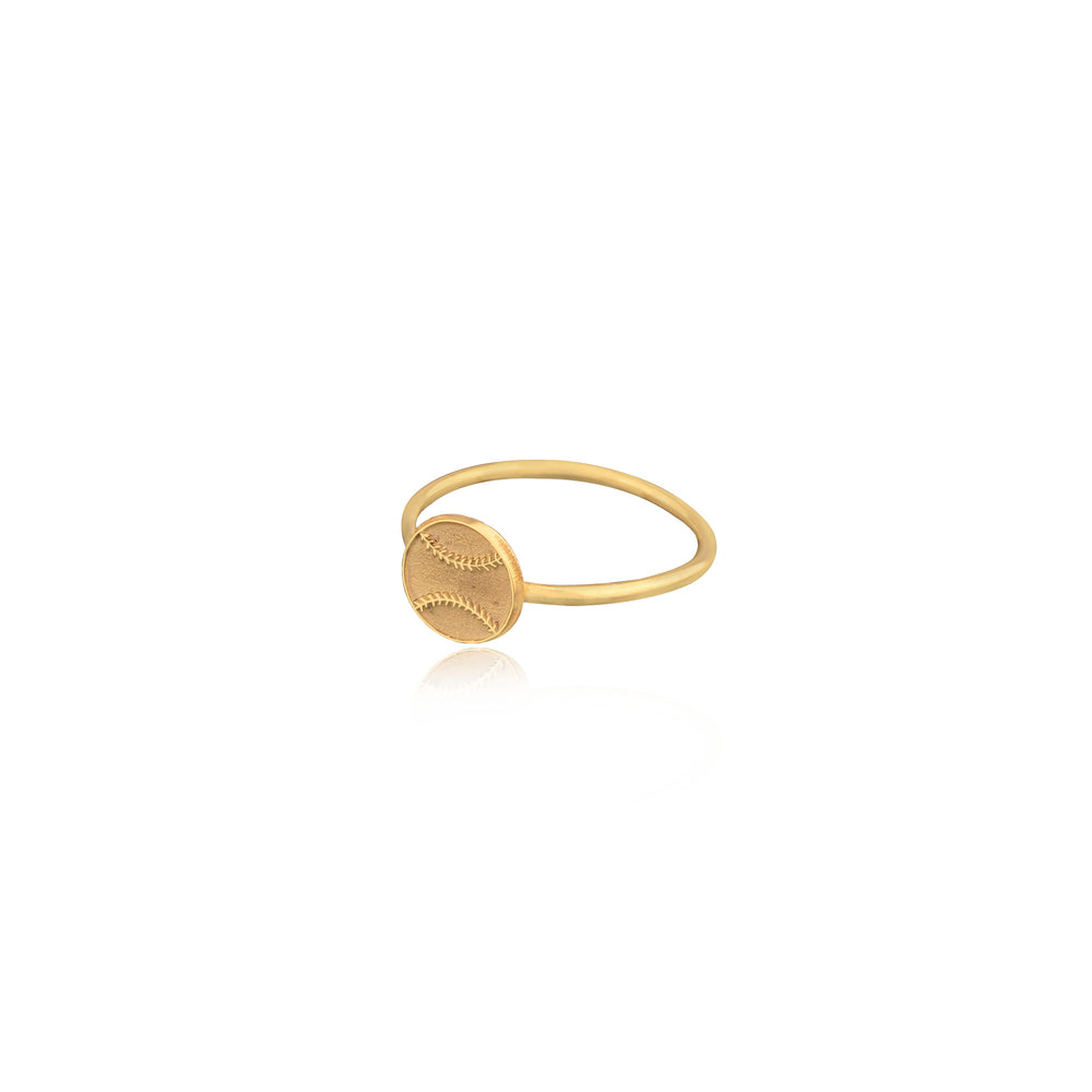 925 Sterling Silver Baseball Ring