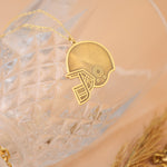 925 Sterling Silver Football Helmet Necklace