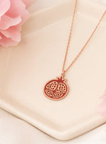 925 Sterling Silver Enamel Pomergranate Necklace