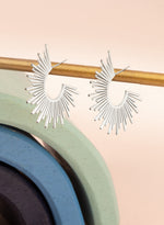925 Sterling Silver Sunburst Earrings