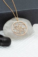 925 Sterling Silver Fibonacci Golden Ratio Necklace