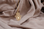 925 Sterling Silver Hand Of Hamsa Necklace