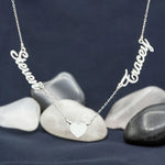 925 Sterling Silver Personalized Multiple Name Necklace