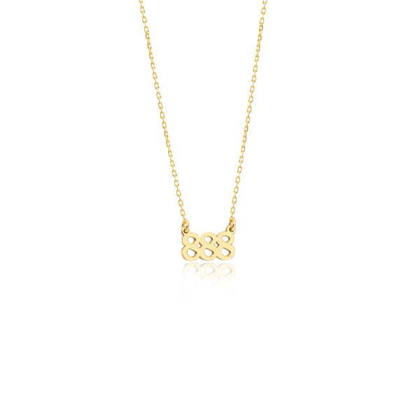925 Sterling Silver Lucky Number Necklace