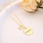 925 Sterling Silver Personalized Custom Name BaşInitial Letter Necklace