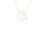 925 Sterling Silver Throat Chakra Necklace