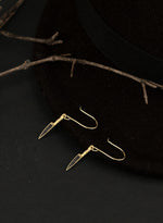 925 Sterling Silver Enamel Knife Dangle & Drop Earrings Earrings