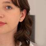 925 Sterling Silver Birth Flower Studs