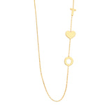 925 Sterling Silver Sideways Initials Necklace