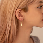 925 Sterling Silver Leaf Earrings