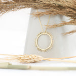 925 Sterling Silver Personalized Circle Name Necklace