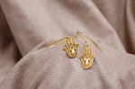 925 Sterling Silver Hand Of Hamsa Earrings