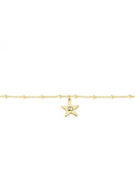 925 Sterling Silver Personalized Star Fish Anklet
