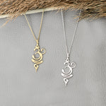 925 Sterling Silver Om Breathe Necklace