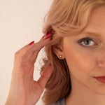 925 Sterling Silver Enamel Heart Studs
