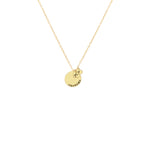 925 Sterling Silver Personalized Initial Disc Necklace