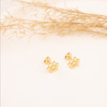 925 Sterling Silver Paw Name Earrings