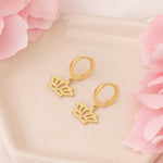 925 Sterling Silver Flower Earrings