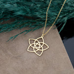 925 Sterling Silver Venus Flower Necklace