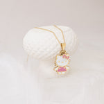 925 Sterling Silver Pembe Hello Kitty