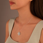 925 Sterling Silver Koi Fish Ying Yang Necklace