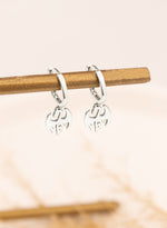 925 Sterling Silver Hoop Dragon Earrings