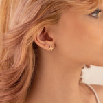 925 Sterling Silver Pole Star Studs