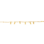 925 Sterling Silver Paperclip Name Charm Bracelet