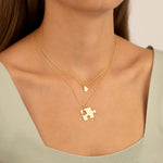 925 Sterling Silver Personalized Puzzle Necklace