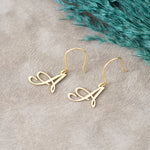 925 Sterling Silver Initial Earring