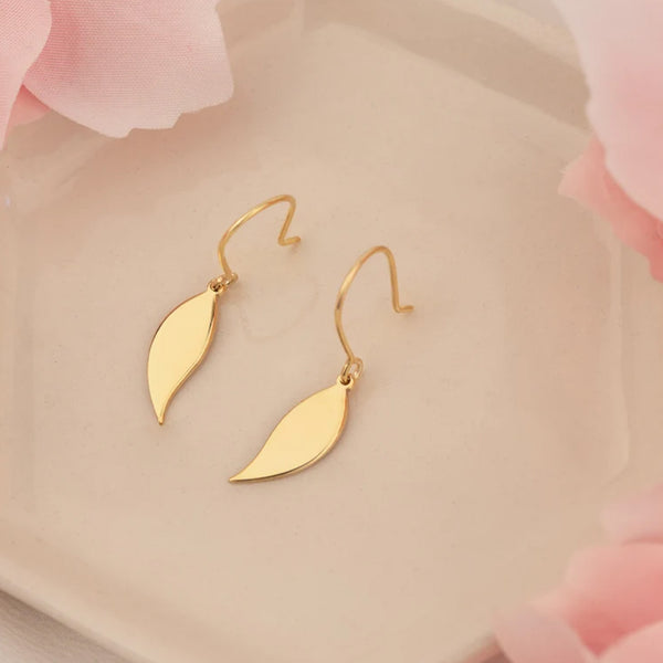 925 Sterling Silver Leaf Earrings 317