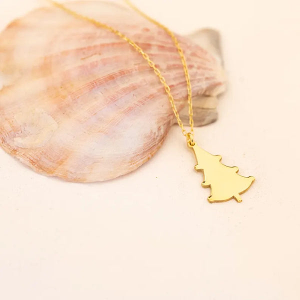 925 Sterling Silver Çam Ağacı Necklace