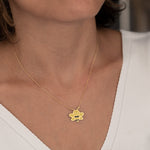 925 Sterling Silver Bee Enamel Necklace